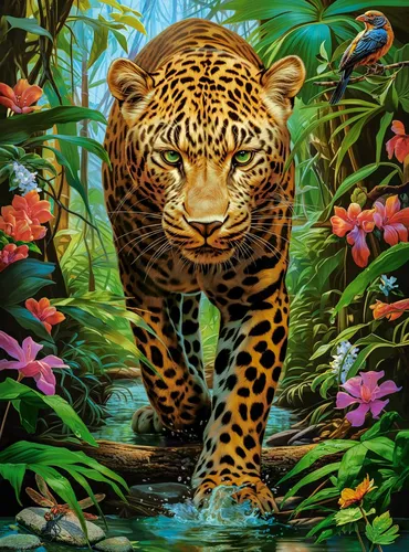 Produktbild Castorland Puzzle Bedrohlicher Blick, Puzzleteile