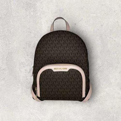 Michael Kors Jaycee Medium Logo Rucksack (Powder Blush) von Michael Kors