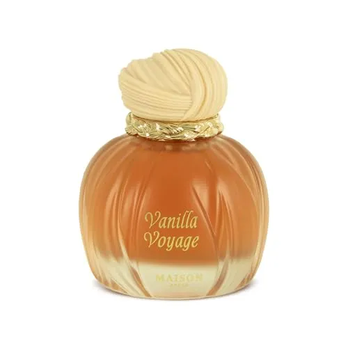 Maison Asrar Eau de Parfum Vanilla Voyage - Eau de Parfum, süß und warm mit floralen Akzenten, ideal für Frauen, die luxuriöse Gourmand-Düfte lieben und einen unvergesslichen Eindruck hinterlassen möchten.
