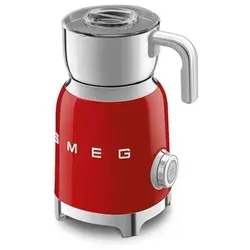 SMEG Milchaufschäumer MFF11RDEU - Induktionssystem, 6 Programme für perfekten Milchschaum, 600 ml abnehmbare Karaffe, hochwertiges Design in Rot