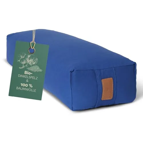 DoYourYoga Yogabolster »Paravati« mit Bio-Dinkelspelz in blau von #DoYourYoga
