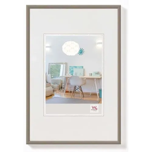 Walther Design Bilderrahmen Stahl 61 x 91,5 cm in grau von walther design