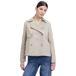 Cartoon Damen Kurztrench mit Taschen in Taupe, Größe 38 - Funktionsjacke mit lässiger Passform und praktischen Taschen, ideal für stilvolle Outfits an kühlen Tagen.