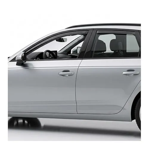 OMAC Lüftungsgitter Windabweiser für Audi A4 Allroad B9 2016-2024 - Lüftungsgitter mit aerodynamischem Design, einfache Montage und waschstraßenfest. Reduziert Windgeräusche und verbessert den Luftstrom für ein komfortableres Fahrerlebnis.