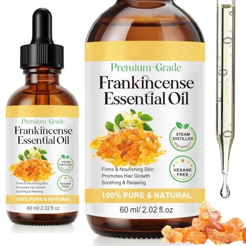 Produktbild Frankincense Oil 60ml – Reines ätherisches Weihrauchöl für Hautpflege und Aromatherapie