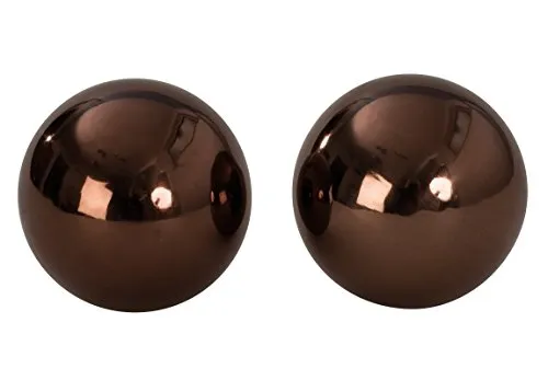 Geschenkestadl 12 Stück Dekokugel in Braun je ca. Ø 3,5 cm Edelstahl Kugel Rosenkugel Weihnachten Deko