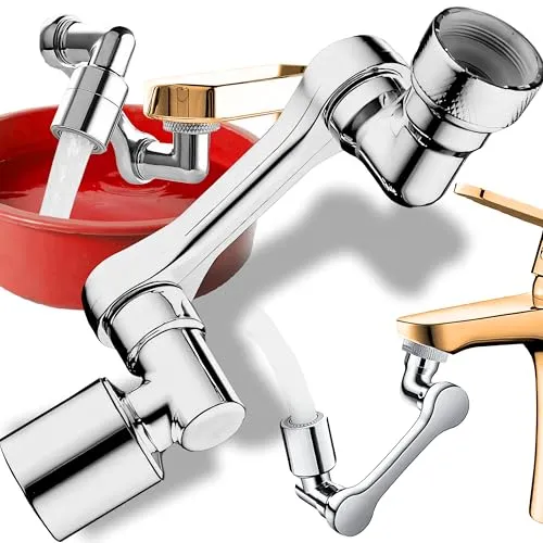 Retoo Wasserhahn Aufsatz 360° Schwenkbar – Universeller Luftsprudler mit 2 Strahlarten