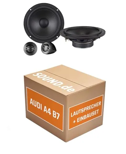 JUST SOUND best choice for caraudio Lautsprecher Boxen Einbaupaket für Axton ATC165S kompatibel mit Audi A4 B7 + Cabrio vorne | 2X Tief-Mitteltöner 2X Hochtöner 2X Frequenzweiche