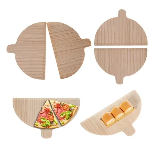 HJYDGJ Pizza Schaufel 4 Stück, 28 cm x 17 cm x 0.4 cm, rustikal, Pizzaschaufel, Pizzaschaufel, Pizza Schaufel