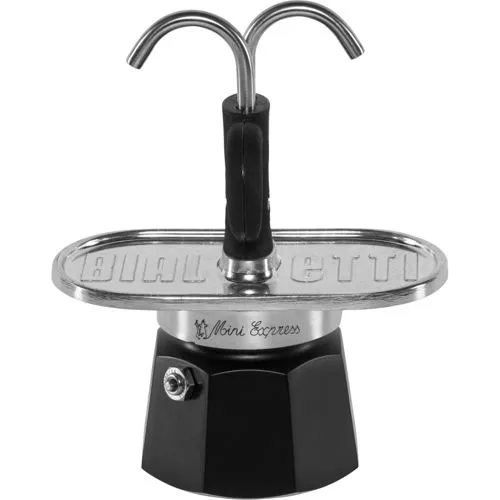 Bialetti MINI EXPRESS Alu 2 Tassen Espressokocher - Espressokocher für 2 Tassen, aus hochwertigem Aluminium, kompakt und ideal für den schnellen Kaffeegenuss. Perfekt für zu Hause oder unterwegs.