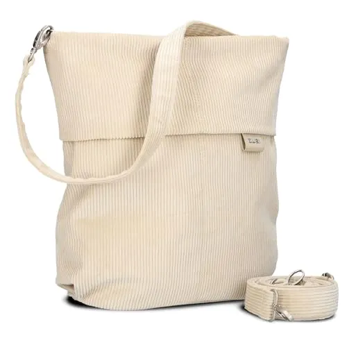 Zwei Mademoiselle.M Schultertasche 31 cm beige - Stylische Schultertasche in Beige, ideal für den täglichen Gebrauch. Mit praktischem Design und hochwertigem Material für einen eleganten Look.