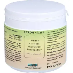 Dolomit Calcium Magnes.Basen Pulver Icron Vital 300 g