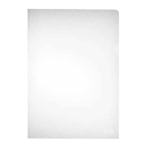 Herlitz 10843753 Aktenhülle A4 PP genarbt Eco., 100er Packung, dokumentenecht