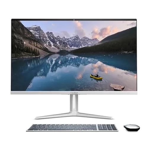 MEDION E27419 27 Zoll All-in-One Desktop PC - Leistungsstarker All-in-One PC mit Intel Core i7, 16GB RAM und 512GB SSD für blitzschnelles Arbeiten. Das 27 Zoll Full HD Display bietet eine brillante Bildqualität.