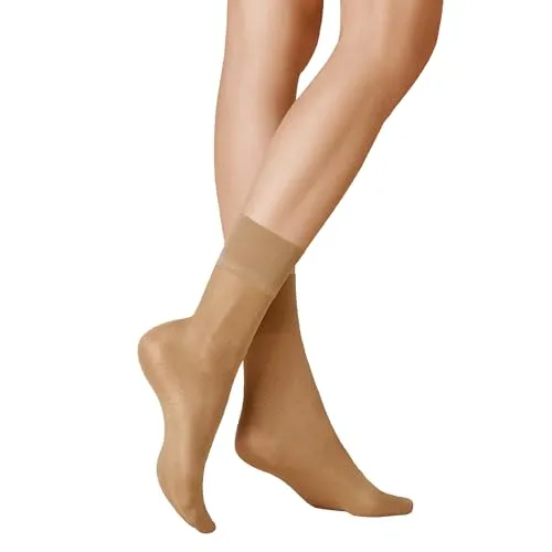 KUNERT Damen Söckchen Satin Look 20 druckfreier Bund 20 DEN Cashmere 0540 35/38