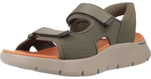 Skechers SLIP INS GO WALK FLEX SANDAL EASY ENTRY in Kaki, 43 - Wanderschuhe mit einfachem Einstieg, ideal für Komfort und Bequemlichkeit auf Wanderungen. Verfügbar in Größe 43.