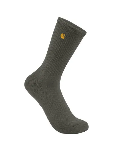 Carhartt Arbeitssocken SC2252-M-GC1 2er Crew in Oliv M - Bequeme Crew-Socken in uni Oliv, ideal für den täglichen Einsatz. Hergestellt aus einer hochwertigen Polyester-Mischung für hohen Tragekomfort.