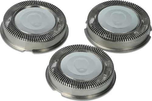 vhbw 3x Ersatz-Scherköpfe kompatibel mit Philips HQ3405, HQ342, HQ322, HQ33, HQ3425, HQ30, HQ300, HQ32, HQ320, HQ302, HQ304 Elektrorasierer, Silber