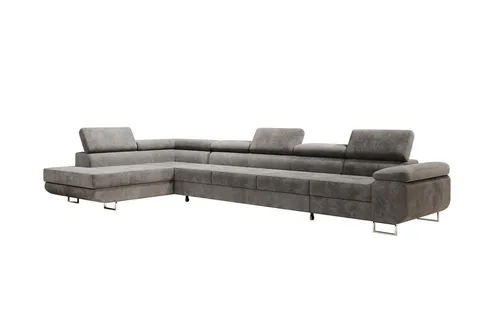 Luxusbetten24 Schlafsofa Designer Sofa Maxi in Cord, mit Schlaffunktion und Stauraum
