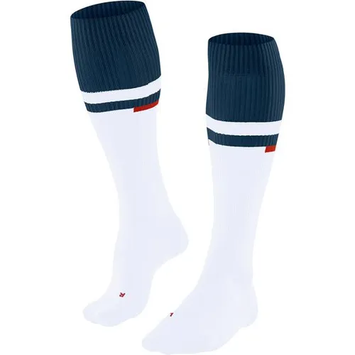Falke RU Energy Kompressions-Socken Herren - Weiß/Dunkelblau, Größe 39-42 - Sportsocken mit spürbarer Kompression zur Unterstützung der Muskulatur und Verbesserung der Regeneration – ideal für Läufer, die maximale Leistung und Komfort suchen.