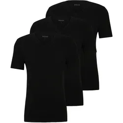 HUGO BOSS Herren T-Shirt Vn 3p Co - Black, S - T-Shirts im Dreier Pack, weich und atmungsaktiv, mit hochwertiger Verarbeitung und stilvoller Logo Stickerei für den perfekten Look.