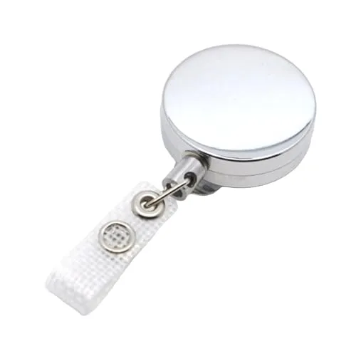 Schmalz® Schlüsselanhänger ausziehbar aus Metall mit Metallschnur Vinyl-Kunststofflasche gewebeverstärkt Vollmetall JoJo Ausweishalter Skipassjojo Schlüsseljojo Yoyo