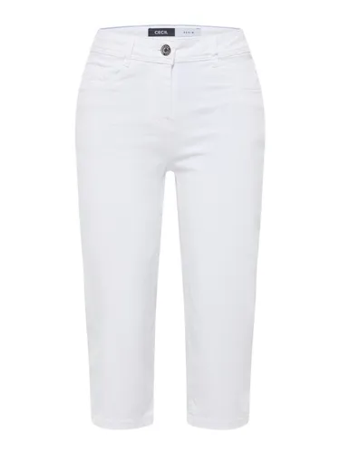 Cecil Slim Leg Capri Jeans White 28 in weiß von CECIL