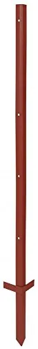 Kerbl 10 Stück Winkelstahlpfahl 115 cm, 2 mm Stärke für Weidezaun - Robuste Winkelstahlpfähle für die zuverlässige Einzäunung. Ideal für trockene und steinige Böden, bieten hohe Stabilität und Langlebigkeit. Perfekt für den ganzjährigen Einsatz.