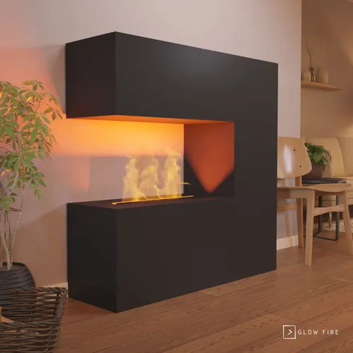 GLOW FIRE Elektrokamin Schiller - Realistischer Wasserdampfkamin mit Knisterfunktion - Elektrokamine: Genießen Sie den täuschend echten 3D-Flammeneffekt und die beruhigende Knisterfunktion für eine entspannte Atmosphäre in Ihrem Zuhause.