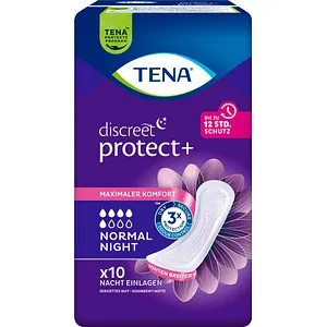 TENA Slipeinlagen discreet protect+ NORMAL NIGHT, 10 St.