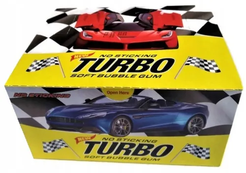 Kaugummis Turbo NO STICKING 100 Stück 450g in blau von Turbo