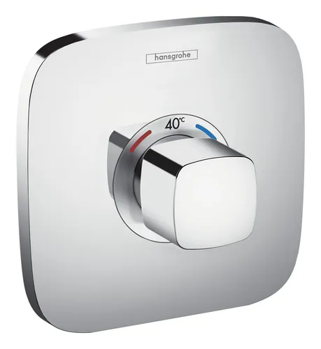 Hansgrohe Ecostat E Thermostat Unterputz - Chrom - 15705000 - Wannen- & Duscharmaturen, präzise Temperaturregelung für ein komfortables Duscherlebnis
