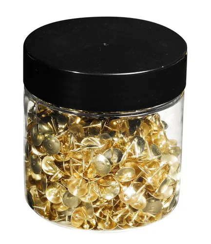 EXACOMPTA Pinnnadel Schachtel 750x Reißnägeln - Messingkopf 95mm, langlebig und ideal für Büro und Bastelprojekte