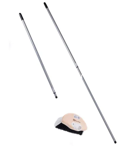 BawiTec Reinigungsbürste Waschbürste Fensterwascher Halbmond weich Fensterwaschbürste, Fenster, Türen, Wintergärten, Auto, Caravan, Anhänger, LKW, Fassaden, Halbmond-Form