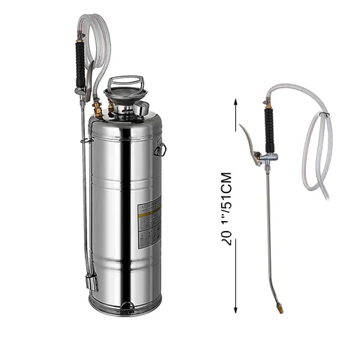 Handpumpsprüher aus Edelstahl, 12L mit verstellbarer Düse