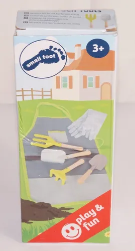 Schürze für Kinder mit Werkzeugen & Handschuhen - Bunte Gartenschürze für kleine Gärtner, inkl. passendem Werkzeugset und Handschuhen – ideal für kreative Gartenabenteuer! Für Kinder von 3-4 Jahren geeignet.