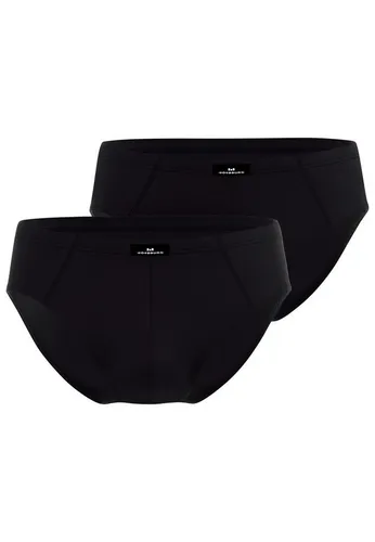GÖTZBURG Herren Slip 2er Pack schwarz uni - Herrenunterhosen mit effizientem Feuchtigkeitstransport, slim fit Passform und weichem Single Jersey für optimalen Tragekomfort.