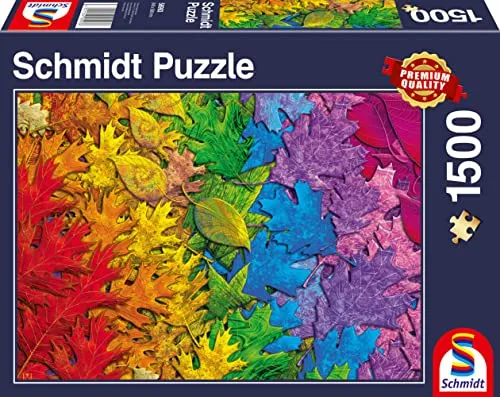 Schmidt Spiele 58993 Bunter Blätterwald, 1500 Teile Puzzle
