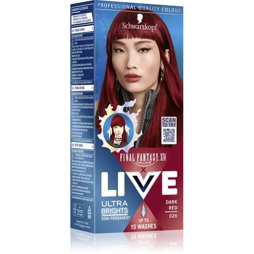 Produktbild Schwarzkopf Live Haarfarbe 026 Dark Red