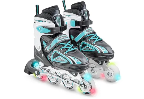 Apollo Inlineskates - Größenverstellbare Inliner für Kinder mit LED Wheels - Inliner für Kinder ab 6 Jahren, größenverstellbar mit leuchtenden LED Wheels für mehr Spaß beim Skaten und Sicherheit beim Spielen.