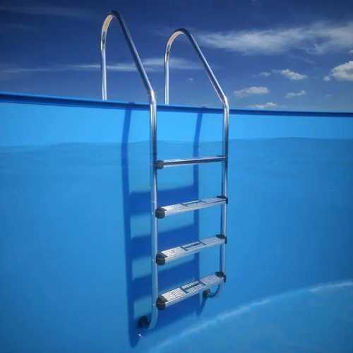 Tiefbeckenleiter Edelstahl V2A 4 Stufen WEIT ASTRAL Pool - Poolleiter Schwimmbad
