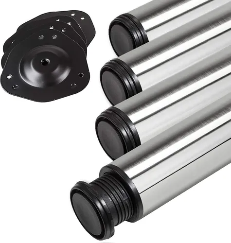 SOTECH Tischbein 76 x 870 mm Edelstahl in silber von SO-TECH