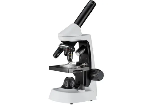 Bresser Junior Mikroskop 40x-2000x - Einsteigermikroskop mit Smartphone-Halterung, regelbare LED-Beleuchtung und umfangreichem Zubehör für spannende Experimente