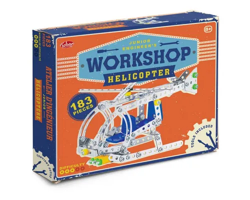 Faber-Castell Spielzeug-Hubschrauber Bausatz Hubschrauber mit Werkzeug 21cm