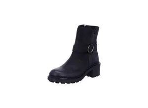 BULLBOXER 6RF0091402 Damen Boots aus Leder in Schwarz - Gr. 38 - Schwarze Damen Boots aus atmungsaktivem Echtleder mit gepolstertem Fußbett und praktischem Reißverschluss für optimalen Tragekomfort und vielseitige Kombinationsmöglichkeiten.