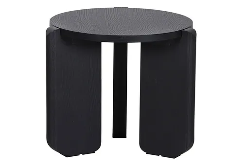 Selsey Preffines S – Moderner Couchtisch in Eschenholzoptik - Kompakter Couchtisch Ø 50 cm, ideal für kleine Räume, mit pflegeleichter MDF-Oberfläche und stabiler Konstruktion für langlebigen Genuss.
