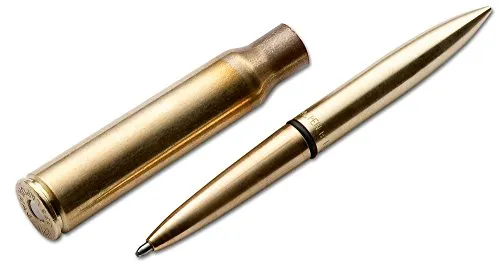 Fisher Space Pen .338 Lapua Magnum in gold von Böker