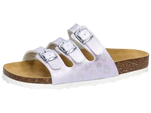 Lico Pantolette Bioline Kids - Lila 35 EU - Kinder-Pantoletten in Größe 35, farbenfrohes lila Design, mit bequemem Lederinnenmaterial und robusten Gummisohlen für sicheren Halt und Tragekomfort.