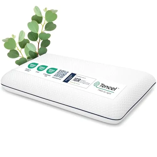 Tencel Ergonomisches Memory Foam Nackenstützkissen 70×40×12 – Mittelfest