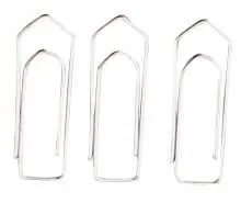 WEDO 124 26100 Broklammern, glanzverzinkt, 26 mm, Kleinpackung